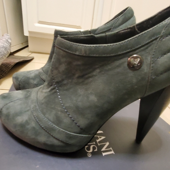 Armani Jeans Platform Ankle Boot Heels - Picture 7 of 10